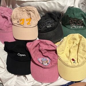 Bulk Sale: Colorful Baseball Caps Collection